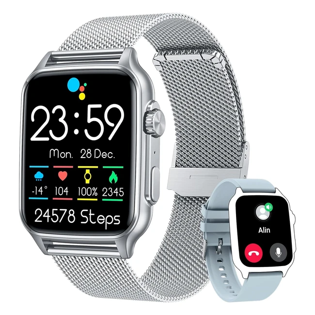 Smartwatch Uomo Fitness Tracker 20 - Orologio Sportivo Impermeabile Bluetooth