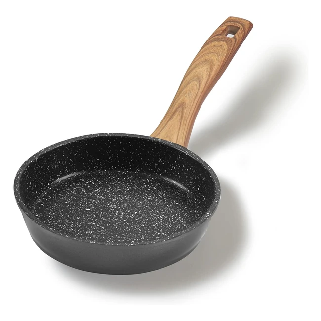 Stoneline Naturpfanne 14 cm - Antihaftpfanne mit echten Steinpartikeln - Indukti