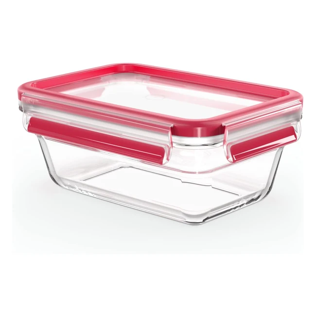 Emsa N10408 Clip Close Glas-Frischhaltedose 085 L stapelbar gefrierschrank- und 