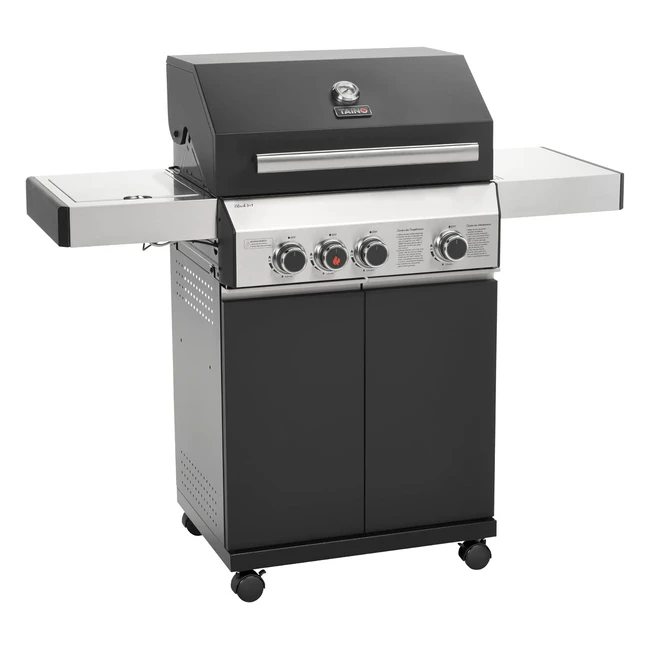 Taino Black 31 Gasgrill 3 Brenner mit Seitenkocher und Keramik Searburner
