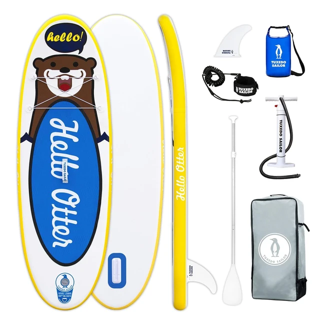 Tuxedo Sailor Inflatable Stand Up Paddle Board SUP Yoga Board 240x76x10cm Kids 
