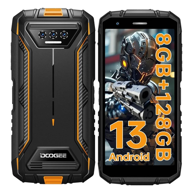 Doogee S41 Plus Smartphone Incassable 8Go RAM 128Go ROM Android 13 6300mAh Batterie