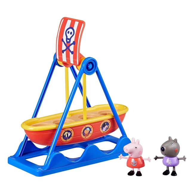 Peppa Pig Bateau Pirate Swinging F6296 Multicolore Moyen - Jouet Enfant