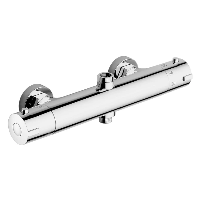 Grifo Termosttico Ducha 2 Salidas BSP264mm y BSP21mm - Forma Redonda