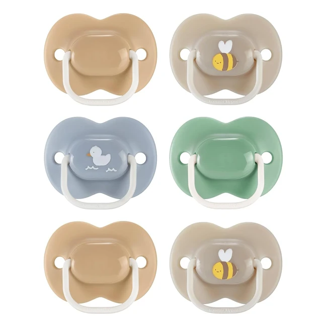 Tommee Tippee Anytime Soother 1836 Months 6 Pack Dummies BPA Free Symmetrical De