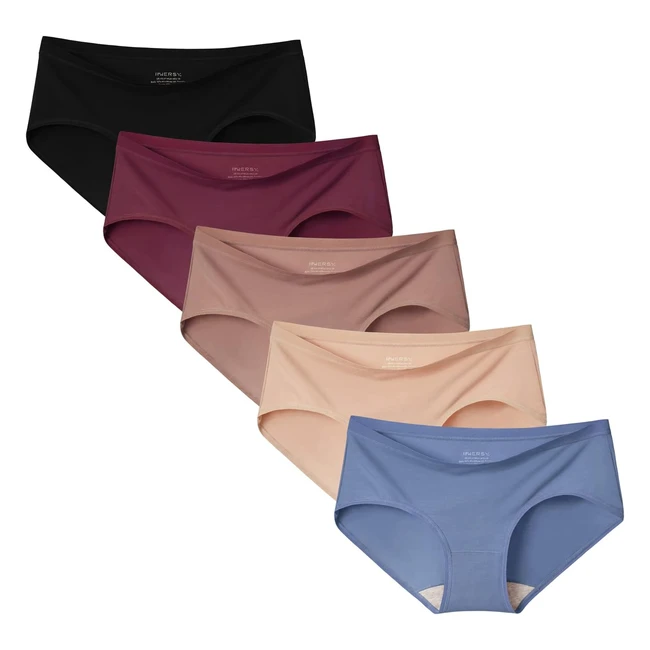 Pack 5 Bragas Microfibra Mujer Innersy Hipster Modal - Ref 12345