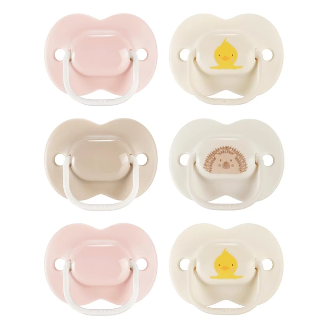 Tommee Tippee Anytime Soother 6 Pack BPA Free Symmetrical Design