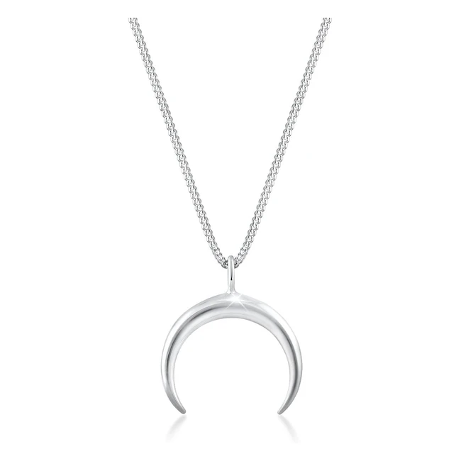 Collana Mezzaluna Astro Blogger Argento 925 - Spedizione Gratuita
