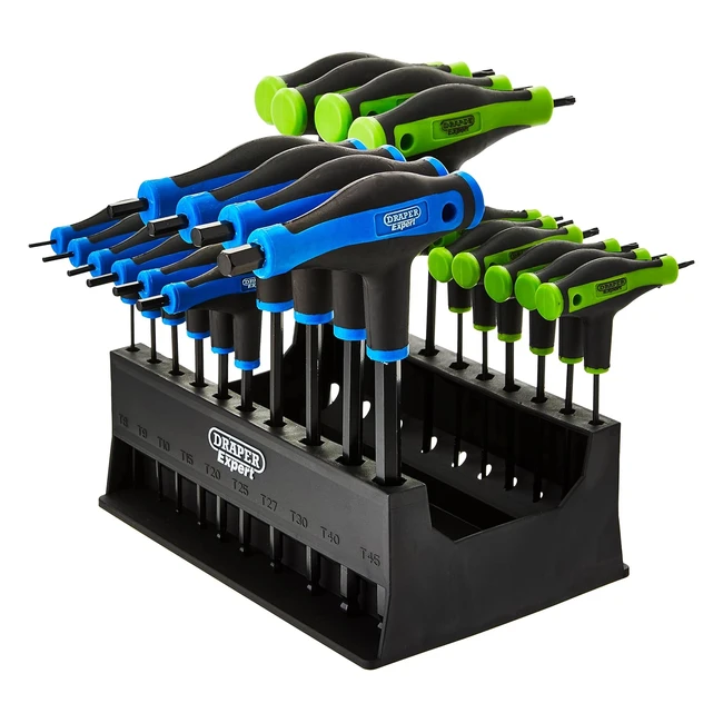 Juego de llaves hexagonales Draper 70388 - 20 unidades con mango en T