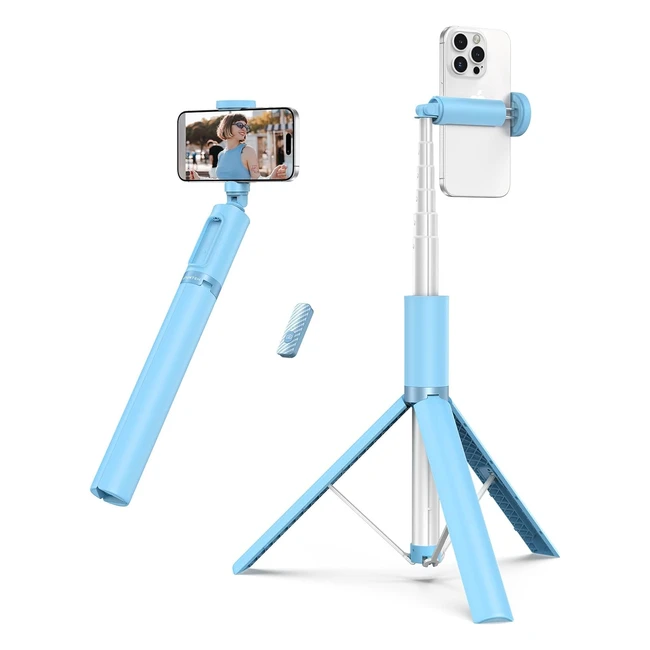 Atumtek Palo Selfie 140cm con Control Remoto Bluetooth Recargable - Tripode Movi