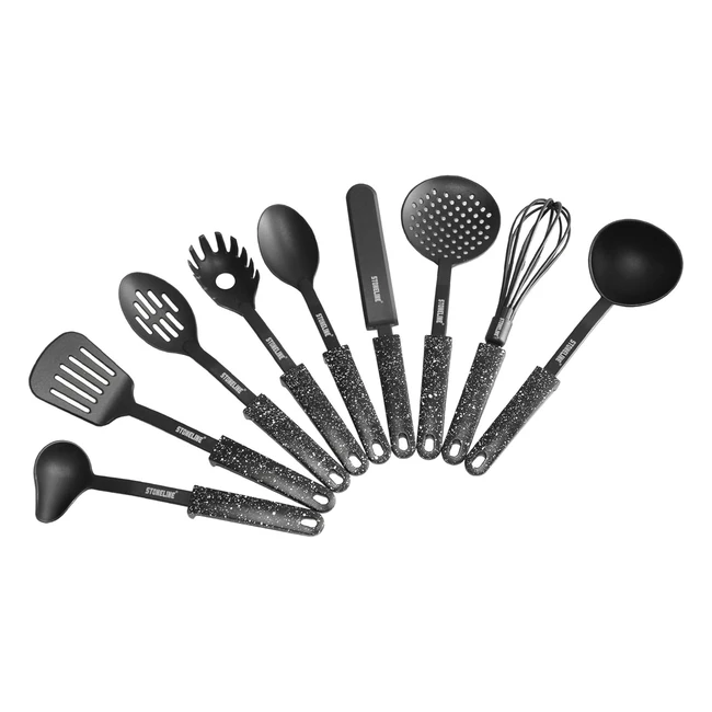 Stoneline Kchenhelfer Set 9-teilig Original Design Antihaftbeschichtetes Kochges