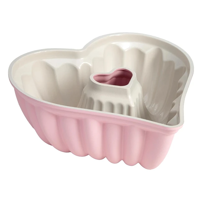 Paris Hilton Heart Shaped Cake Pan - Pink - Cast Aluminum - Bakes Perfectly