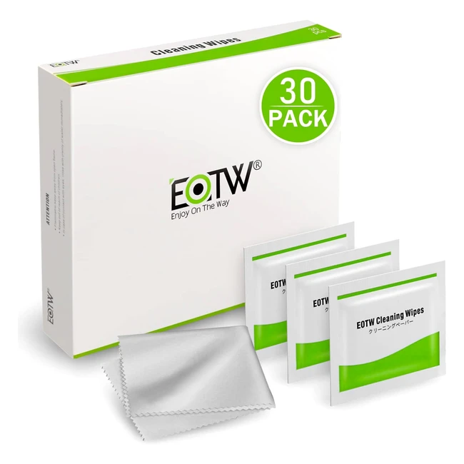 EOTW Screen Wipes 30pc - Computer TV Laptop Cleaner - Removes Smudges & Streaks