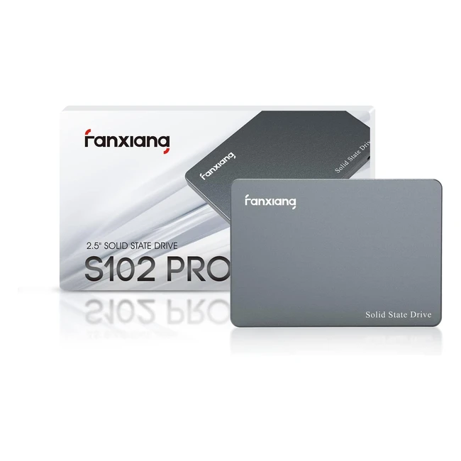 Fanxiang S102 Pro SSD Interne 500Go SATA III 6 Gb/s jusqu'à 560 Mo/s Alliage d'Aluminium Cache SLC 3D NAND TLC
