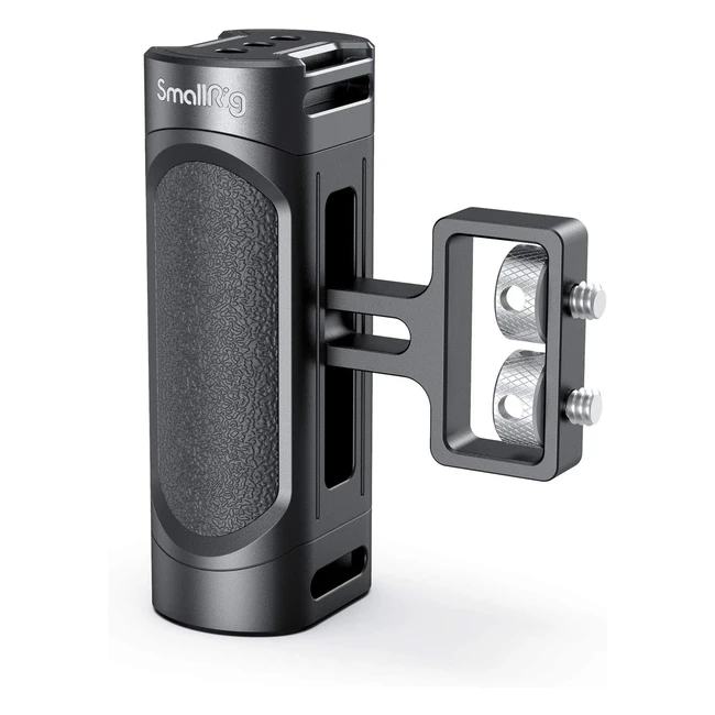 SmallRig 2916 Mini Side Handle mit doppelten 1420 Schrauben für DSLR-Kameragehäuse, auf und ab verstellbar, links oder rechts montierbar, max. 35 kg Traglast