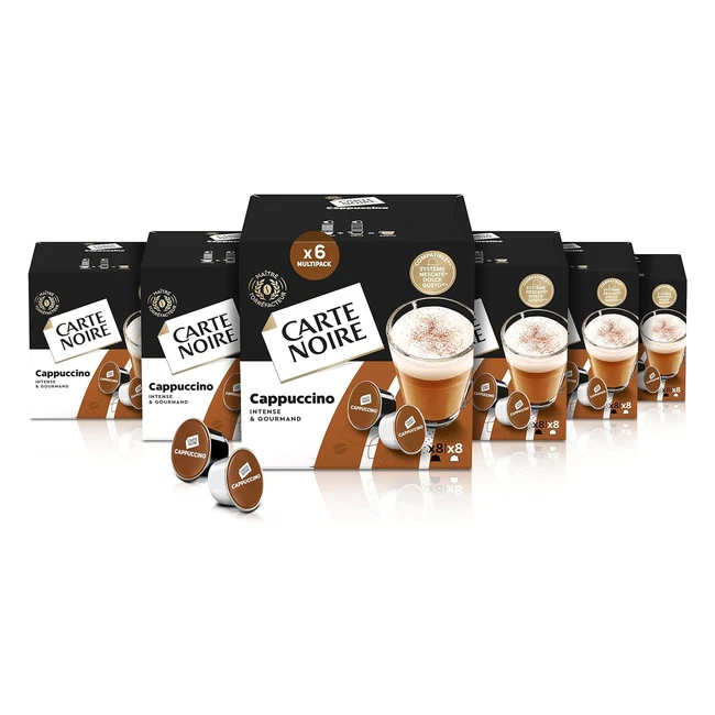 Carte Noire Cappuccino Intense et Gourmand 96 Capsules Dolce Gusto Compatibles