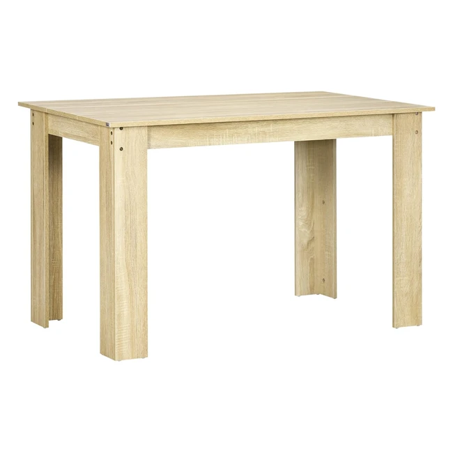 Table  manger design moderne HOMCOM pour 6 personnes en panneaux de particules