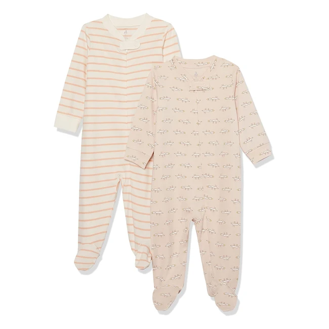 Pagliaccetto Amazon Essentials in Cotone Biologico - Unisex - Pacco da 2