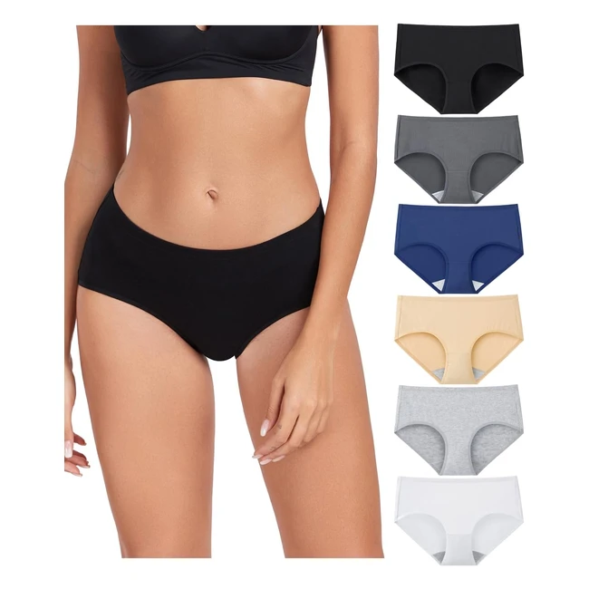 Pack de 6 Bragas Mujer Algodn Elstico - Wirarpa