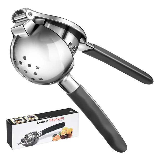 Sopito Heavy Duty Lemon Squeezer Stainless Steel - Longlasting Durability & Nonslip Grip Design