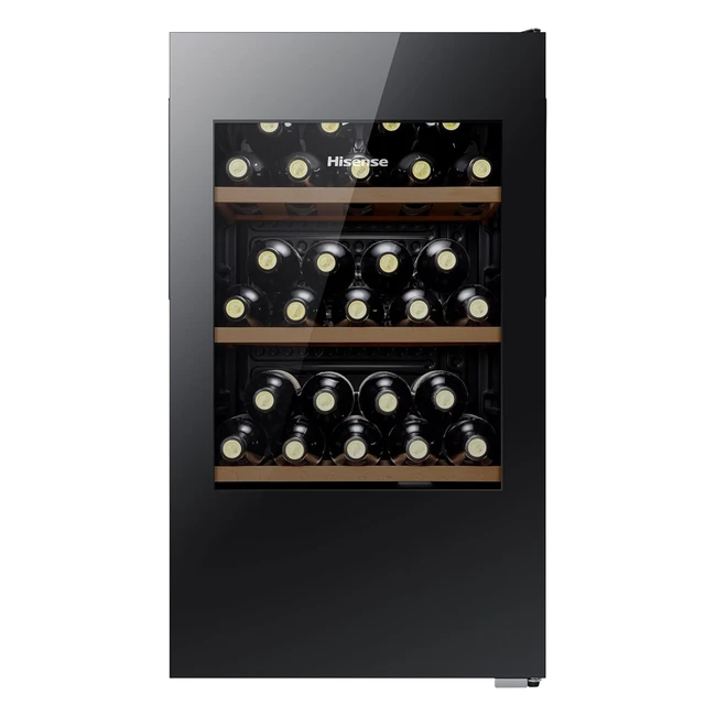 Hisense RW12D4NWG0 93L 30 Bottles Undercounter Wine Fridge - Digital Touch Contr
