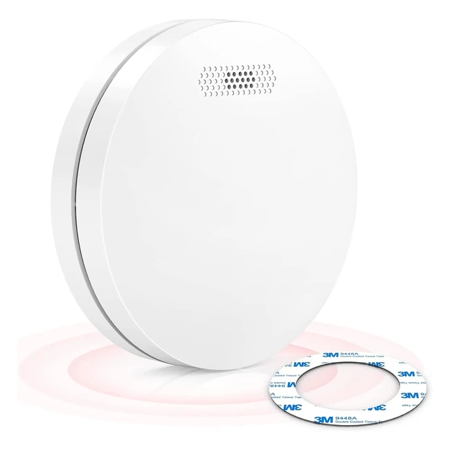 CPVan Smoke Alarm SM11 - 10 Year Life Sealed Battery Fire Alarm Home EN14604 CE Certified