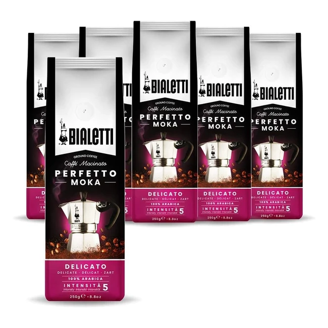 Bialetti Perfetto Moka Café Moulu Délicat 15 kg - Grains 100% Arabica Brasil