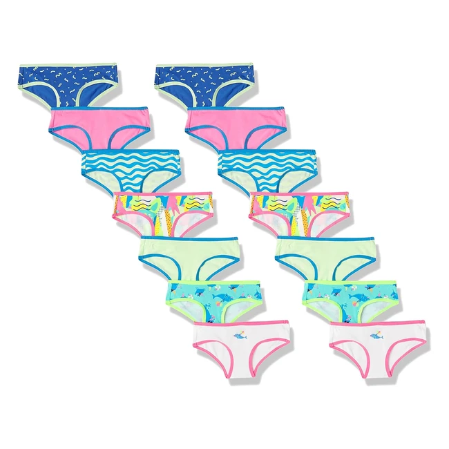 Lot de 14 culottes hipster fille Amazon Essentials - Multicolore - Taille 8 ans