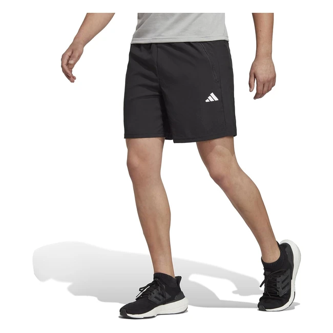 Pantalones Cortos Deportivos Hombre Adidas Train Essentials M9 - Negro/Blanco