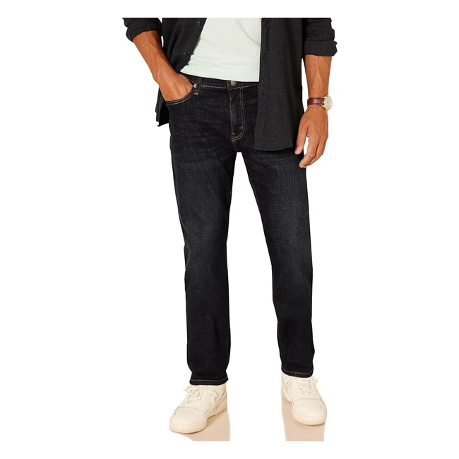 Amazon Essentials Herren Jeans Gerade Geschnitten - Dunkles Indigo Batik - Gr