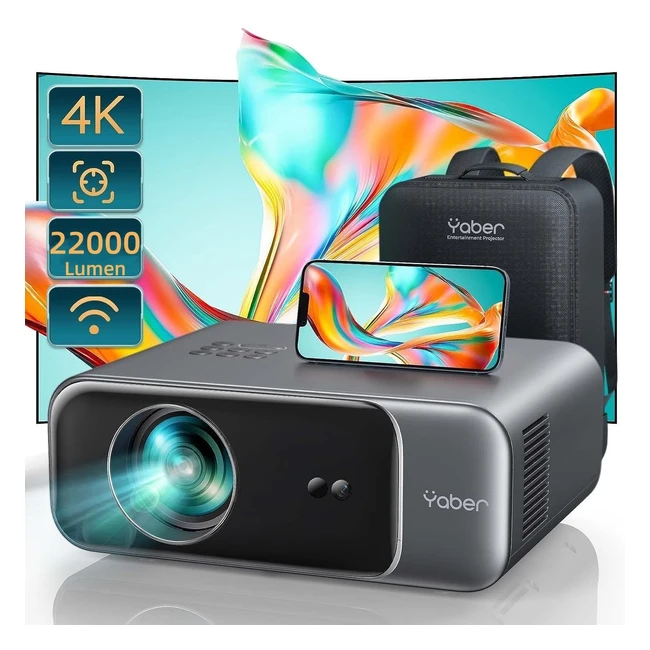 Proiettore Auto Focus 4K 22000 lm Yaber V9 Proiettore WiFi 6 Bluetooth 52 1080p 