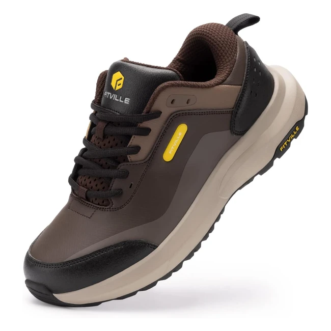 Zapatos de senderismo Fitville extra anchos para hombres - Impermeables y ligeros