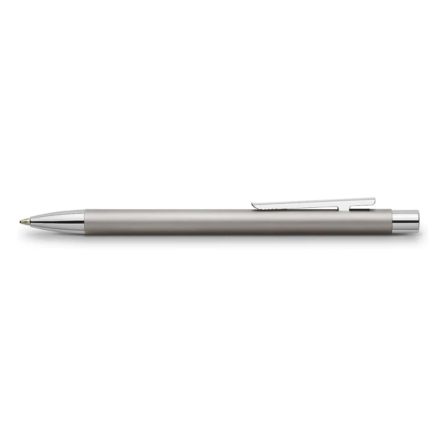 Penna a sfera Faber-Castell Neo Slim 342120 in acciaio inox - Larghezza refill M