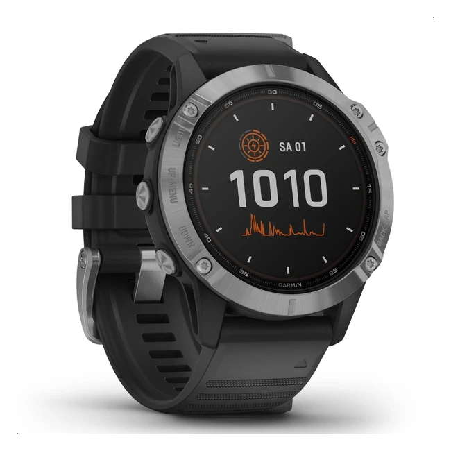 Garmin Fenix 6 Solar GPS-Multisport-Smartwatch  Bis zu 16 Tage Akku  13 Displa
