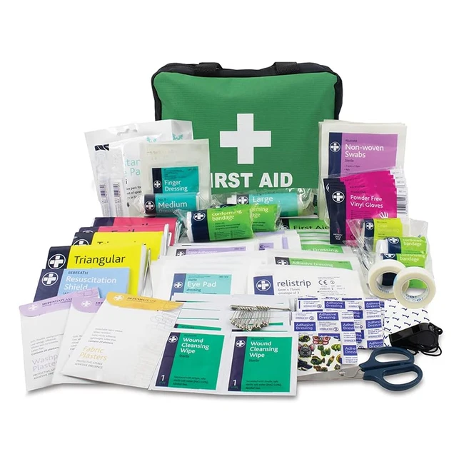 220 Piece First Aid Kit Bag - Safety Essentials for Travel Camping Hiking - La