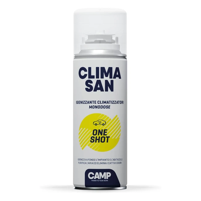 Climasan Oneshot Igienizzante Monodose per Climatizzatori Auto 200ml - Igienizza