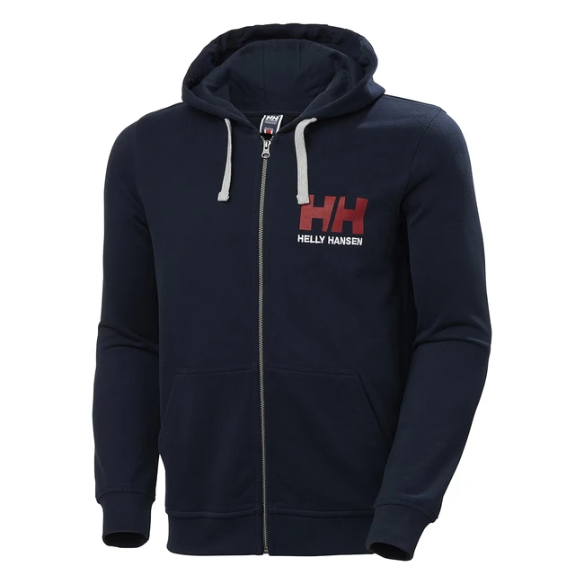 Helly Hansen Mens HH Logo Full Zip Hoodie - 2XL Navy - Free Delivery