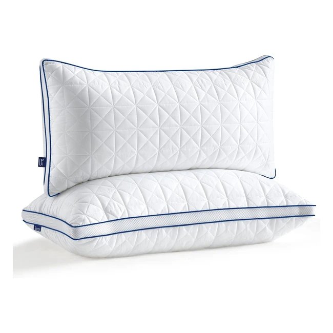 BedStory Kissen 40 x 80 cm Set 2 Kissen 40 x 80 2 x 950 g Mikrofaser Schlafkisse