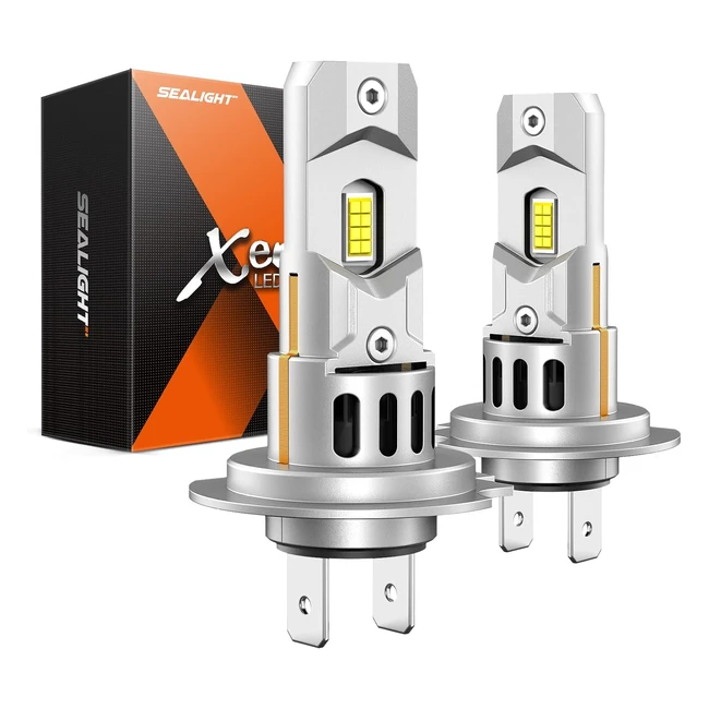 Bombilla LED H7 SEALIGHT 18000lm 6500K Blanco 500 Brillo Mini 11