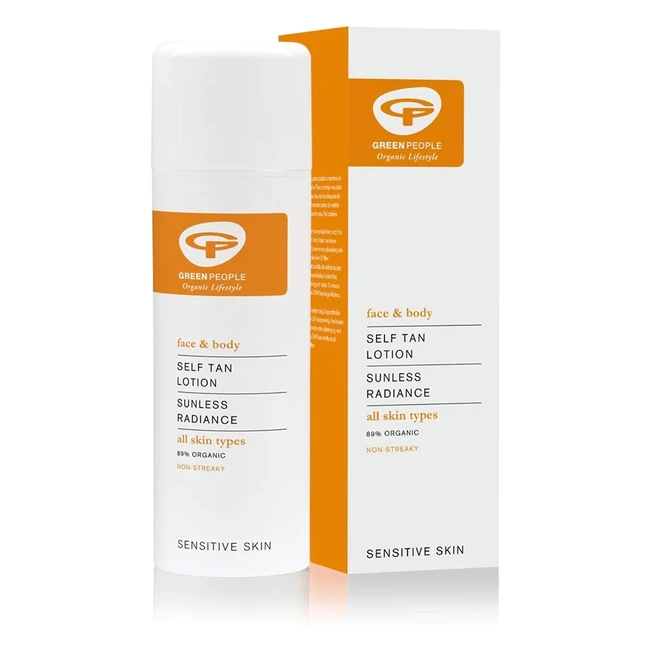 Green People Self Tan Lotion 150ml | Natural Organic Fake Tan | Gentle & Non-Greasy | Quick Drying