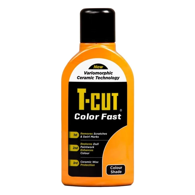 TCUT 3-in-1 Color Fast Car Polish Orange 500ml - Restores Protects Shines