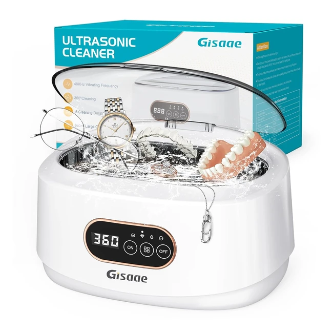 Limpiador Ultrasonidos Profesional Gisaae 660ml 48000Hz 5 Modos de Tiempo