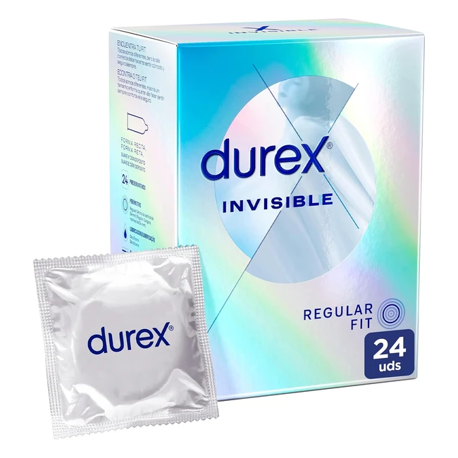 Durex Preservativos Invisible Ultra Fino 24 Condones - Sensibilidad Máxima
