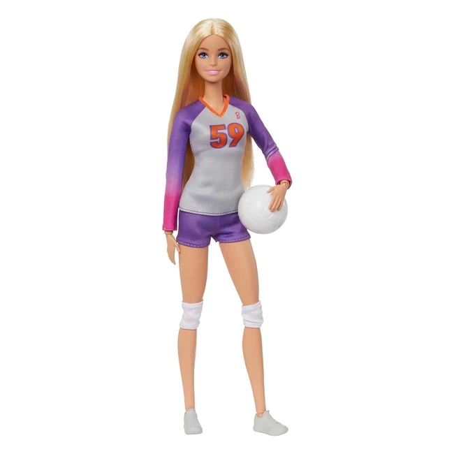 Barbie Campionessa Pallavolo Snodata HKT72 - Divisa Sportiva e Accessori