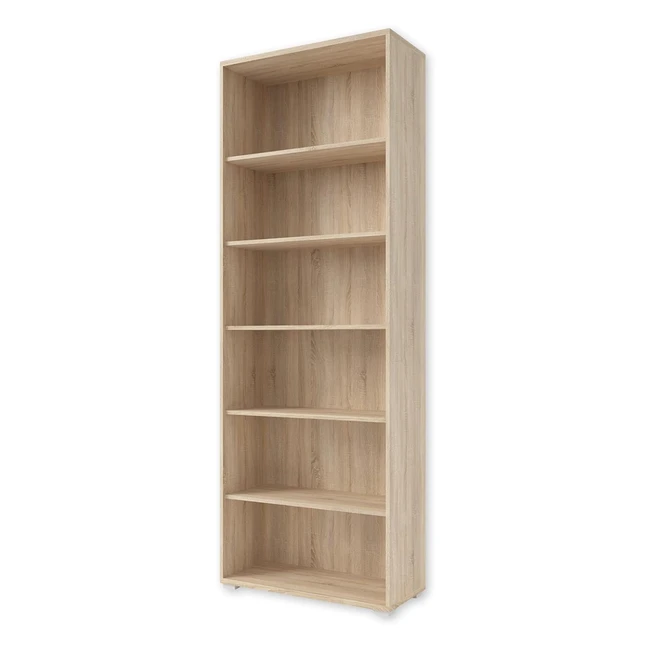 Libreria Archivio Simil Rovere Sonoma - Set Completo 6 Scomparti - Office Line