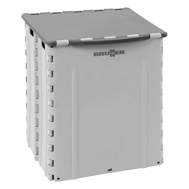 Pattumiera pieghevole Brunner Splitter grigio - Volume 30L - Compatto e resisten