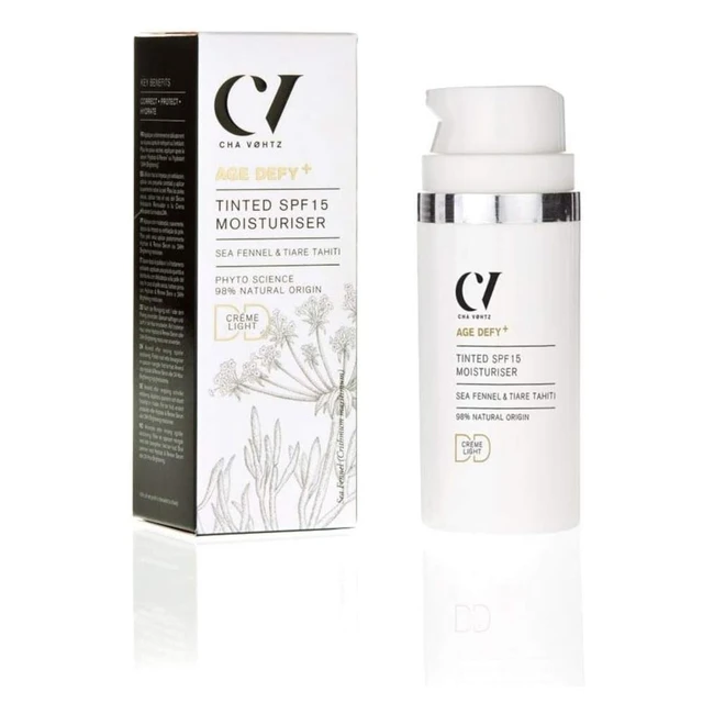 Cha VHTZ Age Defy Tinted DD Moisturiser SPF15 Light 30ml - Natural Day Cream for Mature Skin