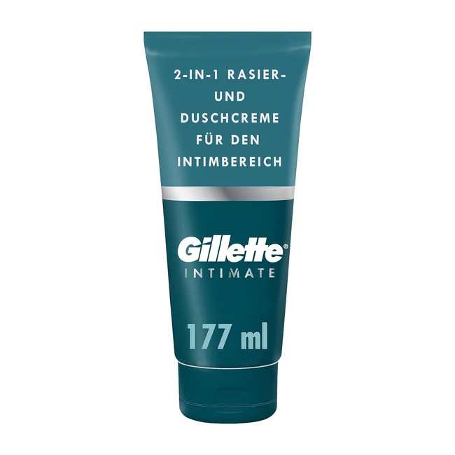 Gillette Intimrasur Set fr Mnner 177 ml 2in1 Rasur- und Duschcreme mit Aloe 