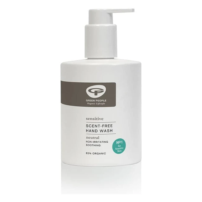 Green People Scent Free Hand Wash 300ml - Organic Eczema-Friendly Gentle Cleanse