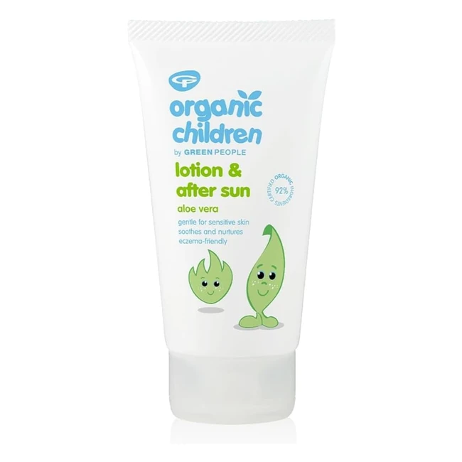 Green People Organic Children Aloe Vera Lotion After Sun 150ml - Hydrating Kids Body Moisturiser